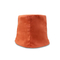 平らな刺繍のロゴの柔らかい漁師のバケツの帽子の冬の帽子を採取しているオレンジ女性の人