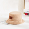 58cmの暖かい冬のPlushのどのミンクの毛皮のバケツの帽子