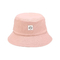 7cmのプラスチック ホックのループが付いている長い縁のピンクの漁師のバケツの帽子