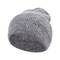 男女兼用の羊毛アクリルの柔らかいニットの帽子の帽子はパターンをカスタマイズする