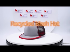 高耐久性コントラスト縫合 フラットブームメッシュキャップ