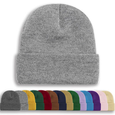 OEM ODMデザイン 黒色白帽子 カスタム 頭蓋骨キャップ ニットキャップ 冬キャップ