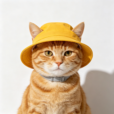 綿のカッコいい猫キャップ ベルクロストラップ閉塞 専門ペットケア ペット病院と小売業者に最適