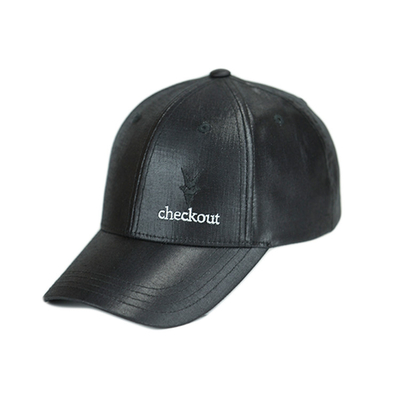 金属のバックルが付いている快適で黒い革物質的なスポーツのお父さんの帽子