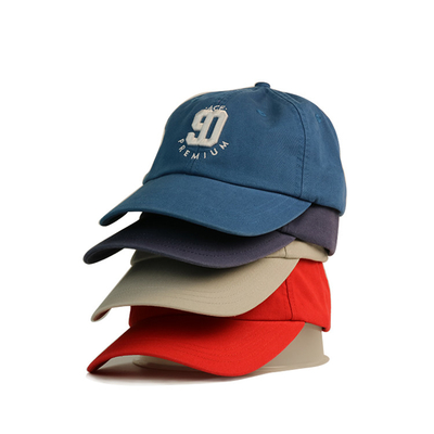 未構造化の刺繍のロゴの習慣6のパネルのスポーツの野球のお父さんの帽子
