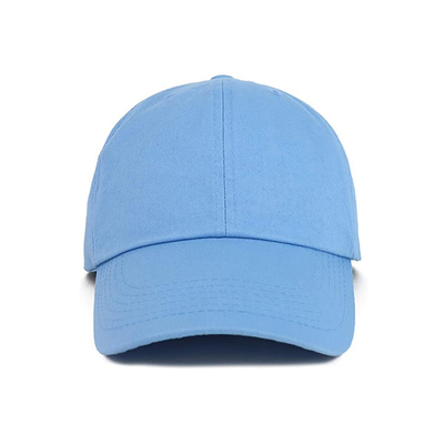 OEMの青い色どれもロゴの綿織物の野球帽