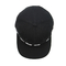 高い耐久性の刺繍されたロゴの黒く平らなバイザーの急な回復の帽子