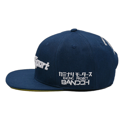 綿平らなビルGorras 3Dは人のための急な回復の帽子を刺繍した