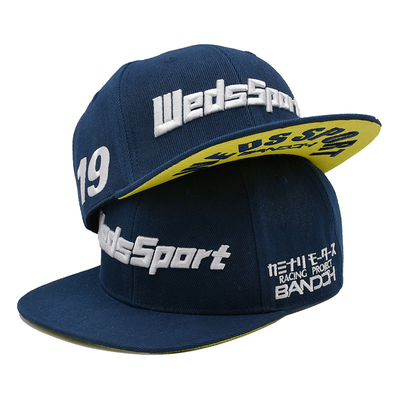 綿平らなビルGorras 3Dは人のための急な回復の帽子を刺繍した