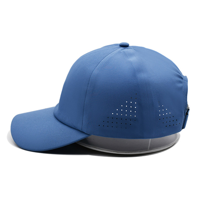 卸売 シンプル 6 パネル 軽量 迅速 乾燥 スポーツ 野球 キャップ パフォーマンス レーザー 切断 穴 スポーツ パパの帽子