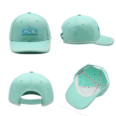 オーム カスタム エースゴムパッチ PVC ロゴ 野球 キャップ 6 パネル スポーツ帽子 帽子