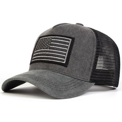 ユニセックス アメリカン フラグ 刺身 洗濯 野球 網帽 春夏 屋外 調節可能なカジュアル 帽 防日帽