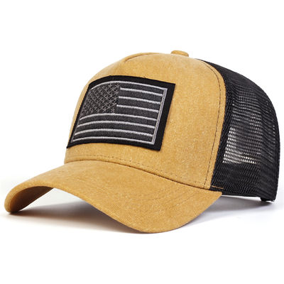 ユニセックス アメリカン フラグ 刺身 洗濯 野球 網帽 春夏 屋外 調節可能なカジュアル 帽 防日帽