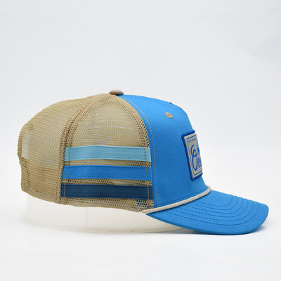 高品質カスタムオーストラリアトラッカーキャップ 100%コットン サイドストライプ刺繍ロゴデザイン あなただけのユニークなスタイルトラックハット