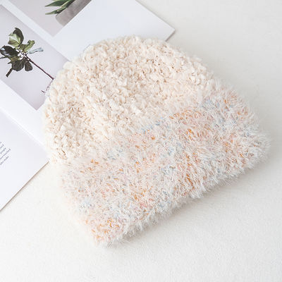 Custom Beanies with Logo Wholesale Winter Fur Material Beanie Hat Manufacturers