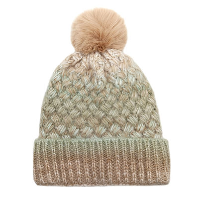 Custom Beanie with Pom Pom Soft Tie Dye Knitted Winter Cap Hat Manufacturer