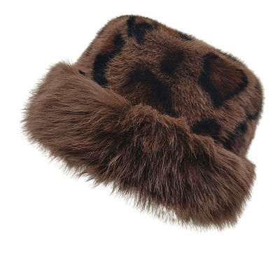 Winter Bucket Hat Women's Fashion Panama Warm Hats Female Vintage Faux Fur Fisherman Cap Hats For Women