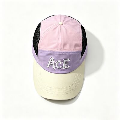 Customized 5 Panel Camper Hat Featuring Hook and Loop Strap Closure Medium Brim Length Ideal for Hiking Camping and Gifts