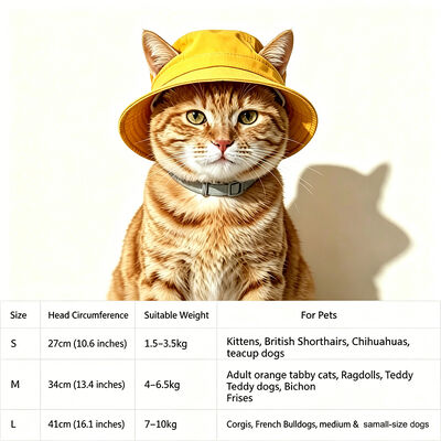 綿のカッコいい猫キャップ ベルクロストラップ閉塞 専門ペットケア ペット病院と小売業者に最適