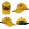 黄色い女の子6のパネルによって曲げられた帽子/習慣は野球帽の明白なパターンを刺繍しました