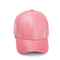 色女性のUnconstructed様式のための空白Puの革6パネルの野球帽