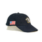 6つのアメリカの旗が付いているパネルによって刺繍される野球帽の動物のワシ パターンお父さんの帽子