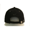 ラインストーンのロゴの小さい野球帽/新式の女性は綿のあや織りの帽子の帽子を黒くします