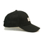 黒6のプラスチック バックルの帽子Bsciが付いているパネルによって曲げられる縁の注文の野球帽