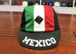 組合せ色のスポーツのお父さんの帽子は5基のパネルの未構造化の乾燥した-適当な特別な印刷物のメキシコのロゴのスポーツの帽子の帽子カスタマイズしました