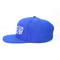 パネルの青い急な回復の帽子の帽子の調節可能な7つの穴のプラスチック背部閉鎖の絹の印刷物