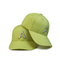 緑ポリエステル5つのパネルの野球帽の平らなバイザー/綿のゴルフ帽