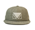 注文3D/Flat刺繍の男女兼用の無地の綿のあや織りの野球の急な回復の平らな縁の帽子